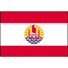 [A00093] Pavillon. 30x45 Etamine Polynésie Française (6)