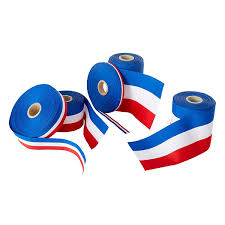 [A04824] Ruban Tricolore d'inauguration L:100mm - 25m 