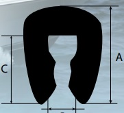 [A06619] Liston PROFIL UV35 PVC Noir