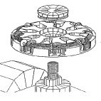 [A00521] Tête complete (14mm) pour Rabot Brer